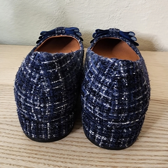 Gentle Souls by Kenneth Cole Blue Tweed Atlas Shoes 7.5 - Picture 5 of 10